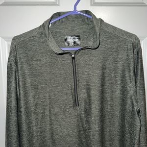 Straight Down Pullover‎ Mens XL Gray 1/4 Zip Athleisure Performance Outdoor Golf